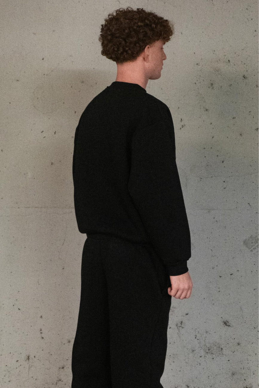 Basic Black Crewneck.