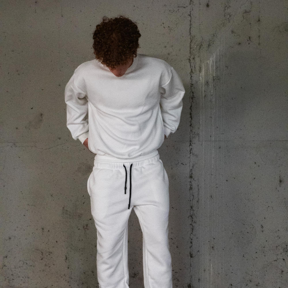 Basic White Sweats.
