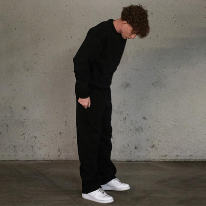 Basic Black Sweats.