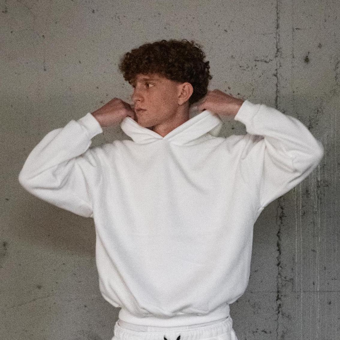 Basic White Hoodie.