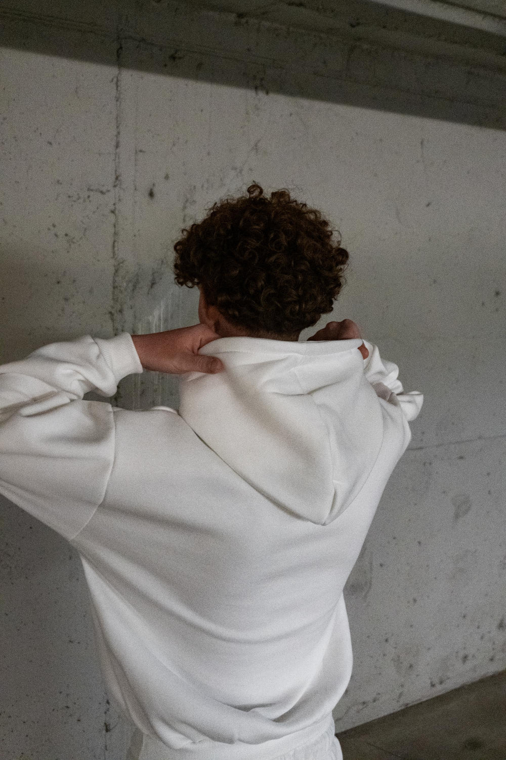 Basic White Hoodie.