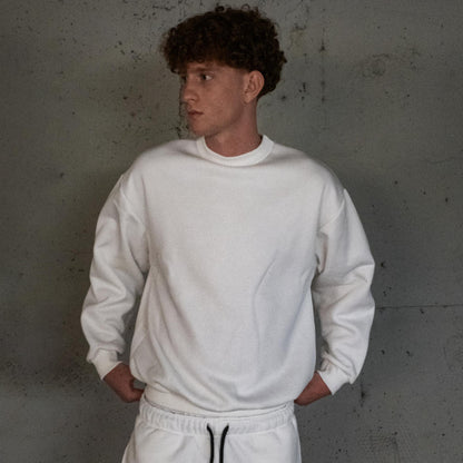 Basic White Crewneck.