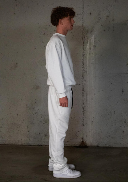 Basic White Crewneck.